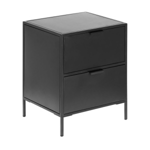 Noptiera neagra din metal Shantay Kave Home