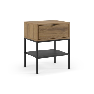 Noptiera neagra/maro din metal Sali The Home Collection