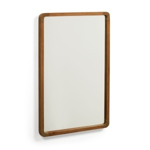 Oglinda dreptunghiulara maro inchis din lemn 45x70 cm Shamel Kave Home