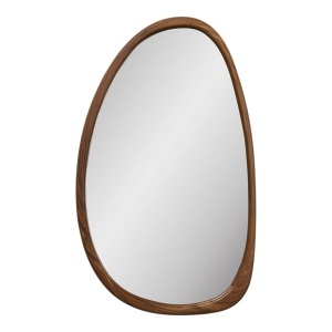 Oglinda ovala maro din sticla 39x65 cm Luxon House Nordic
