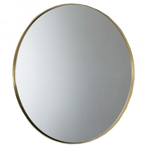 Oglinda rotunda aurie din metal 80 cm Maryk Thai Natura