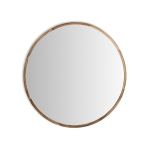 Oglinda rotunda maro din lemn 180 cm Tahus Vical Home