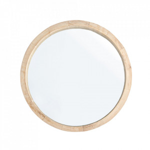 Oglinda rotunda maro din lemn 42 cm Tiziano Bizzotto