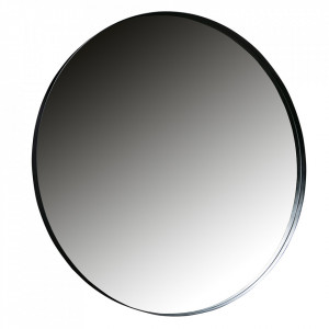 Oglinda rotunda neagra din metal 115 cm Doutzen Woood
