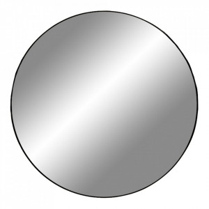 Oglinda rotunda neagra din otel 100 cm Jersey House Nordic