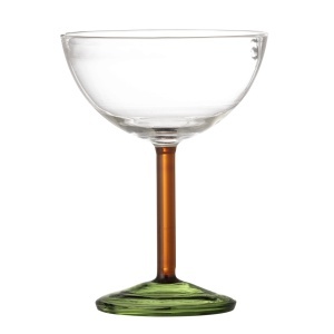 Pahar de cocktail multicolor din sticla 230 ml Martine Bloomingville