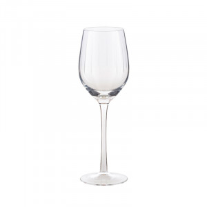 Pahar de vin transparent din sticla 8x23 cm Moscow LifeStyle Home Collection