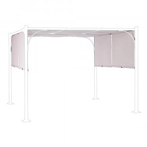 Parasolar pentru pavilion gradina gri din fibre sintetice Slide Bizzotto