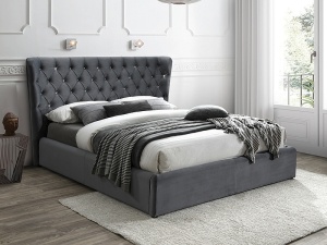 Pat gri din catifea 160x200 cm Carven The Home Collection