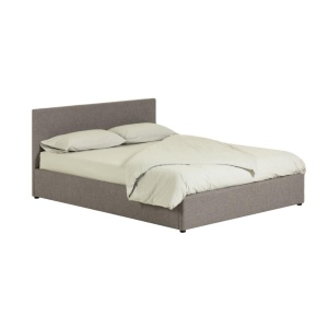 Pat gri din metal 180x200 cm Nahiri Kave Home