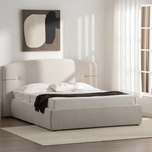 Pat gri din textil 160x200 cm Slat Quiet Object