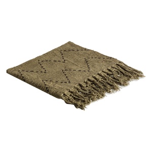 Patura verde din bumbac 140x180 cm Clancy Vical Home