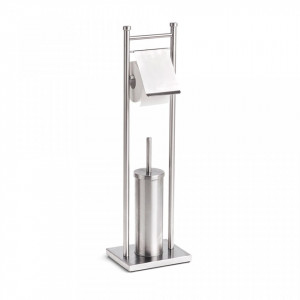 Perie toaleta cu suport hartie igienica din inox Toilet Set Zeller