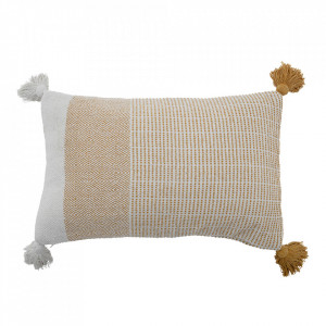 Perna decorativa dreptunghiulara galbena din bumbac 40x60 cm Demi Bloomingville