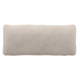 Perna dreptunghiulara ecru din fibre sintetice 30x70 cm Mojo Rib Woood
