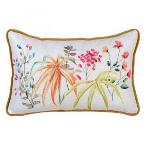 Perna dreptunghiulara multicolora din poliester 30x45 cm Flowers The Home Collection