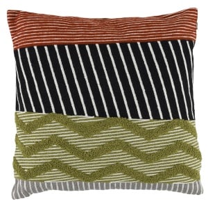 Perna patrata multicolora din fibre sintetice 40x40 cm Nira Quiet Object