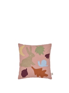 Perna patrata roz/multicolora din bumbac 30x30 cm Lunden Ferm Living