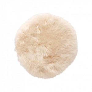 Perna sezut alba din fibre naturale 38 cm Short Hubsch