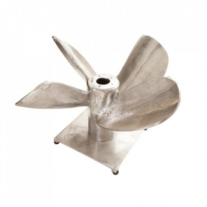 Picior pentru masa argintiu din aluminiu Ocean Round Invicta Interior
