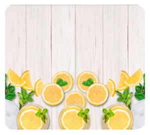 Placa protectie plita din sticla multicolora 50x56 cm Lemon Wenko