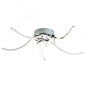 Plafoniera argintie din metal cu LED Focus Up Zuma Line