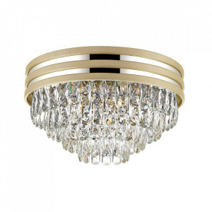 Plafoniera aurie/argintie din metal cu 5 becuri Naica Zuma Line