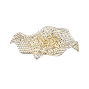 Plafoniera aurie din metal cu 5 becuri Tiara Zuma Line