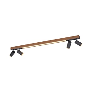 Plafoniera maro/neagra din metal cu 5 LED-uri Pure Zuma Line