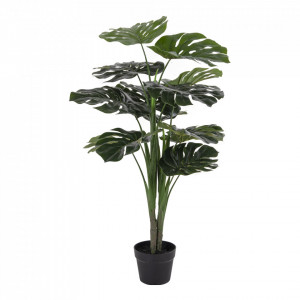 Planta artificiala din plastic verde 90 cm Monstera House Nordic
