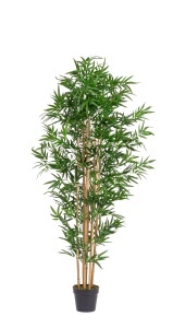 Planta artificiala verde/neagra din fibre sintetice 185 cm Bamboo Bizzotto
