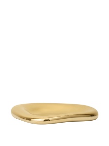 Platou decorativ auriu din metal 34x35 cm Bellure Ferm Living