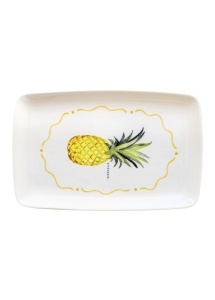 Platou dreptunghiular multicolor din ceramica 25x34 cm FTT0003 The Home Collection