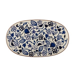Platou multicolor din ceramica 23x38 cm Figuria Bloomingville