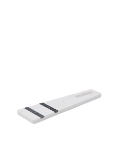 Platou pentru servire alb din marmura 12x40 cm Nira Kave Home