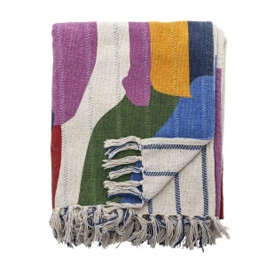 Pled multicolor din bumbac 130x160 cm Artista Bloomingville