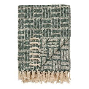 Pled verde din fibre 130x180 cm Adana House Nordic