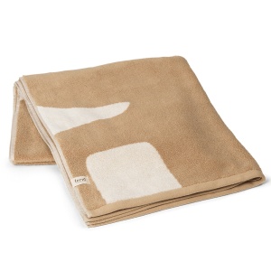 Prosop bej/crem din bumbac 100x150 cm Ebb Ferm Living
