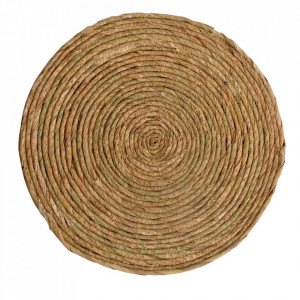 Protectie masa rotunda maro din fibre vegetale 38 cm Moussa The Home Collection