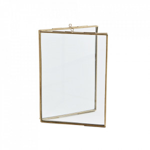Rama foto aurie din metal 13x18 cm Double Madam Stoltz