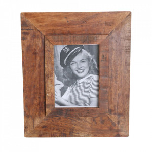 Rama foto dreptunghiulara maro din lemn 30x35 cm Fatima Raw Materials