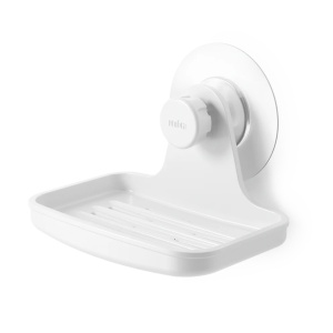 Savoniera pentru perete alba din plastic 10x13 cm Flex Adhesive Umbra