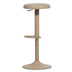 Scaun bar ajustabil bej nisipiu din metal Isaac Woood
