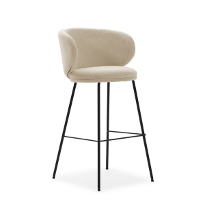Scaun bar bej din textil Rush The Home Collection