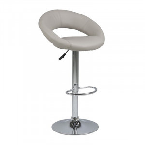 Scaun bar din piele ecologica grej Plump Quiet Object