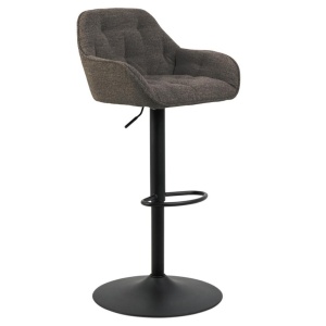 Scaun bar grej din textil Brooke Monza Quiet Object