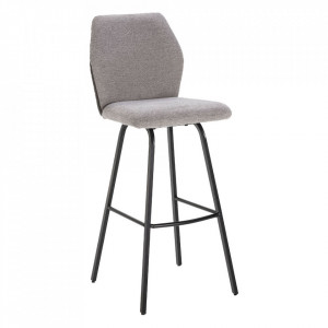 Scaun bar gri din textil Pol Quiet Object