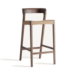 Scaun bar maro din lemn Flaeh Vical Home