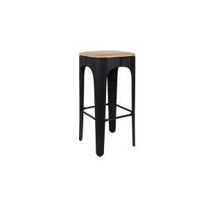 Scaun bar negru din metal Up-High The Home Collection