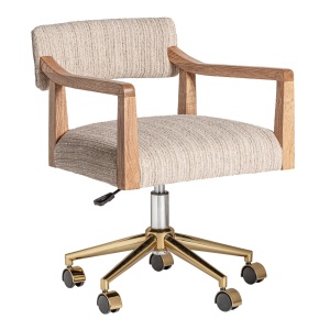 Scaun birou ajustabil multicolor din textil Nozay Vical Home